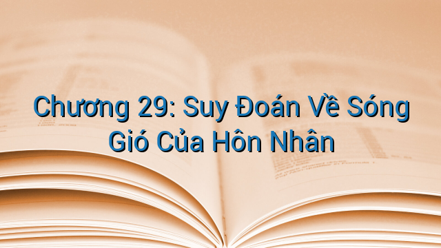 Chương 29: Suy Đoán Về Sóng Gió Của Hôn Nhân