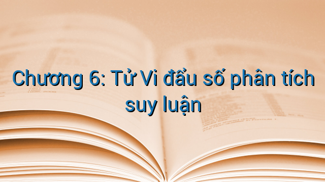 Chương 6: Tử Vi đẩu số phân tích suy luận
