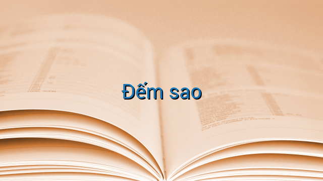 Đếm sao