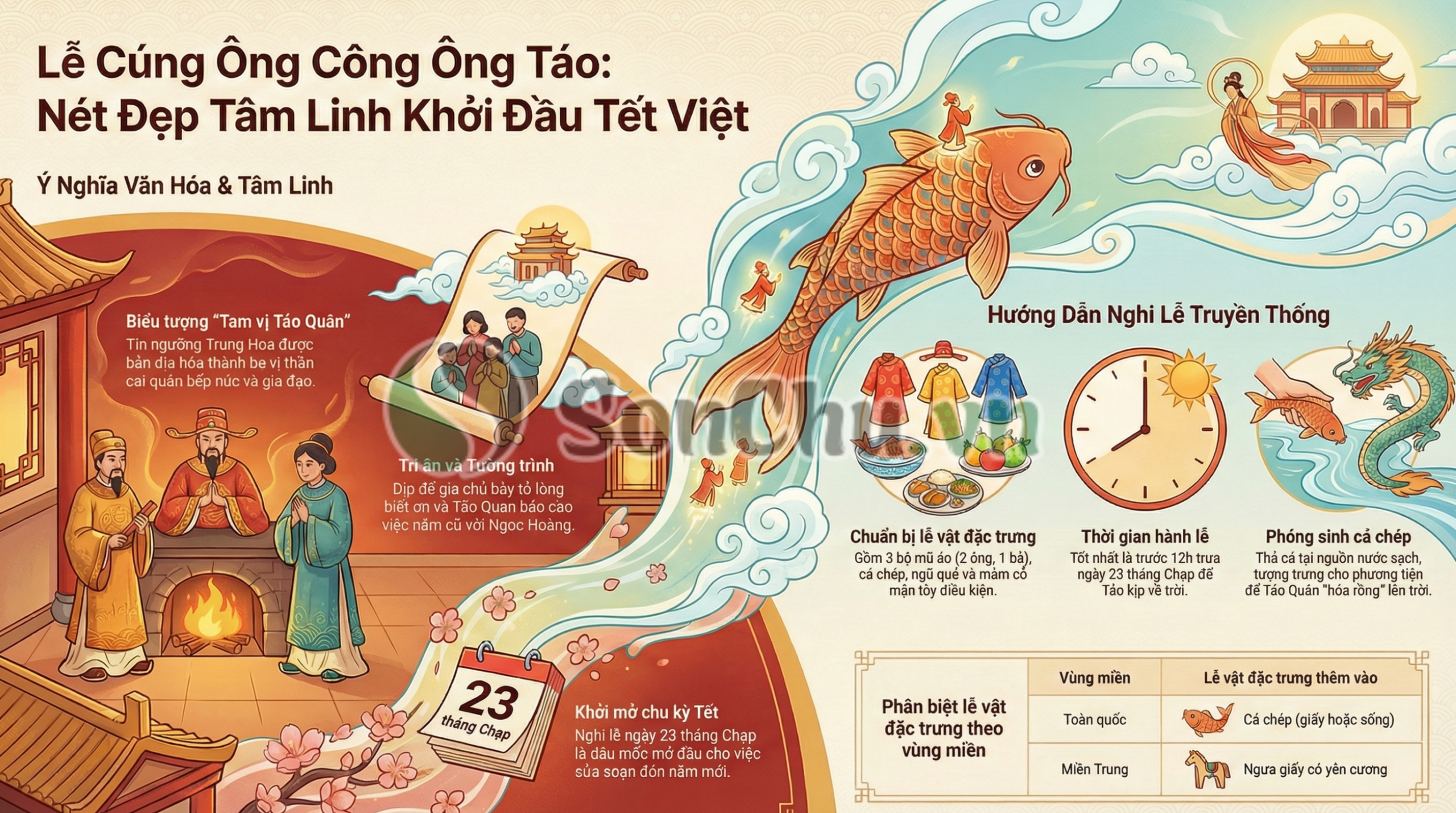 "Giờ vàng" tiễn Táo Quân về trời: Cúng lúc nào để báo cáo suôn sẻ, rước tài lộc cho cả năm?