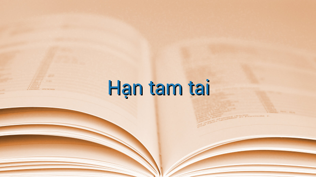 Hạn tam tai