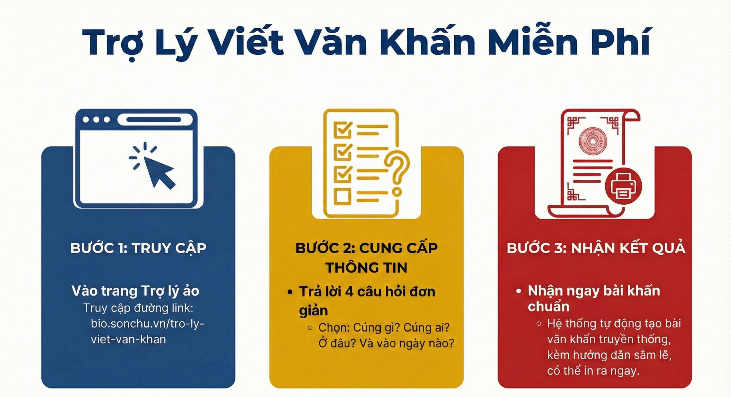 HỖ TRỢ VIẾT VĂN KHẤN TRONG NHỮNG DỊP ĐẶC BIỆT