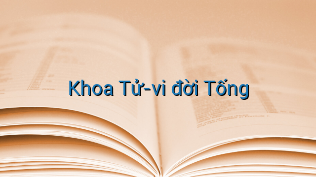 Khoa Tử-vi đời Tống