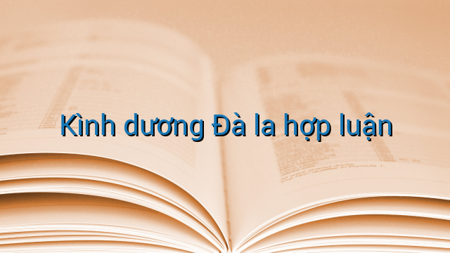Kình dương Đà la hợp luận