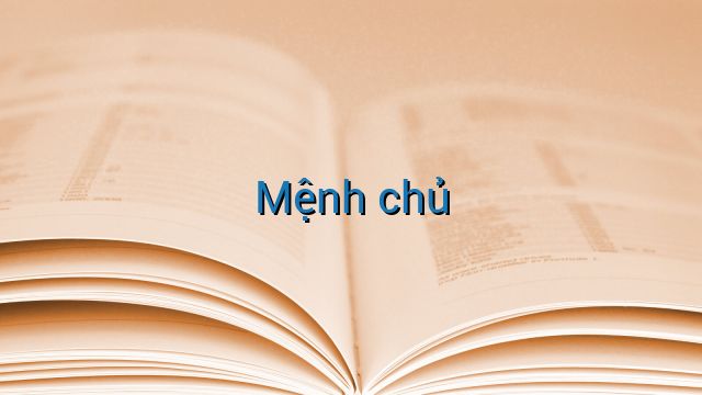Mệnh chủ
