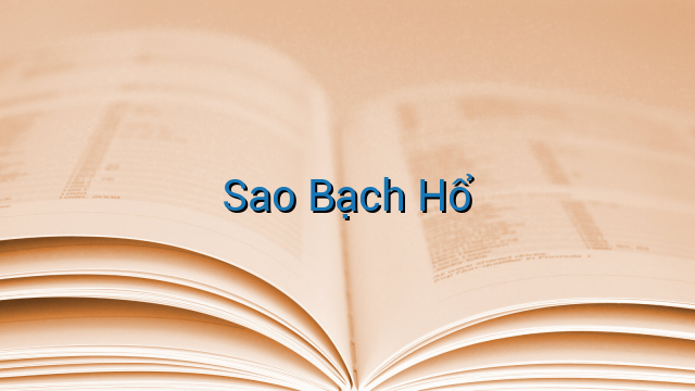 Sao Bạch Hổ