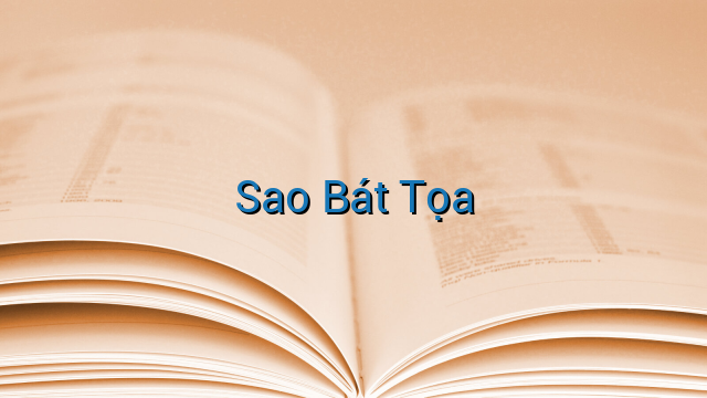 Sao Bát Tọa