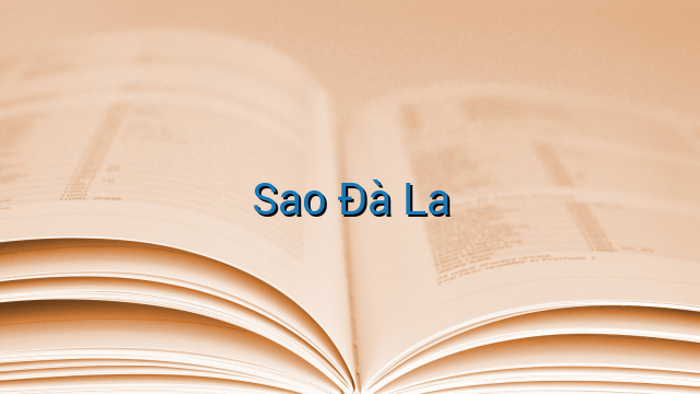 Sao Đà La