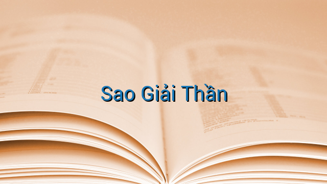 Sao Giải Thần