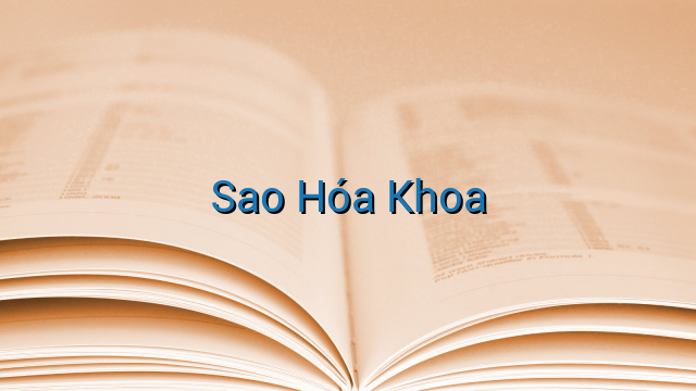 Sao Hóa Khoa