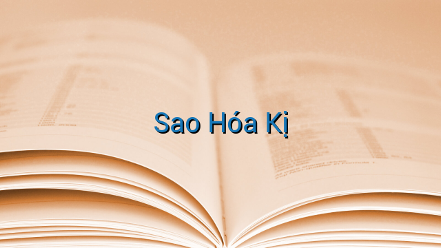 Sao Hóa Kị
