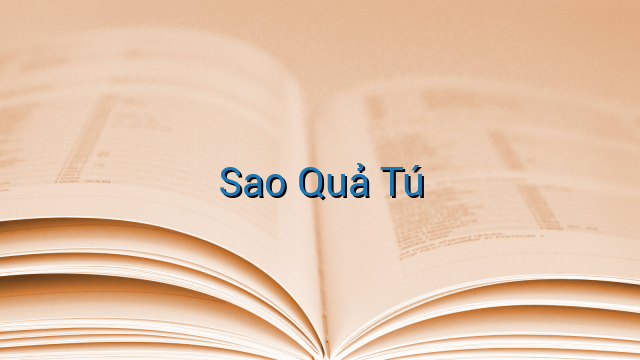Sao Quả Tú