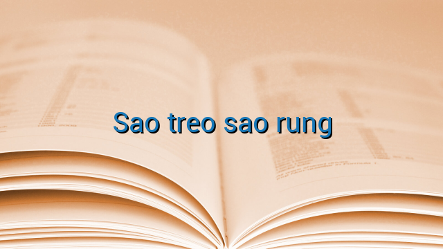 Sao treo sao rung