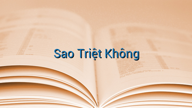 Sao Triệt Không
