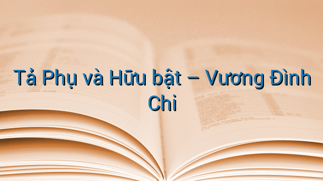 Tả Phụ và Hữu bật - Vương Đình Chi