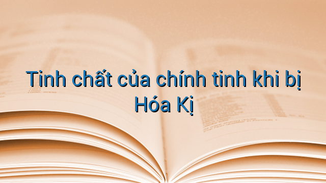 Tinh chất của chính tinh khi bị Hóa Kị