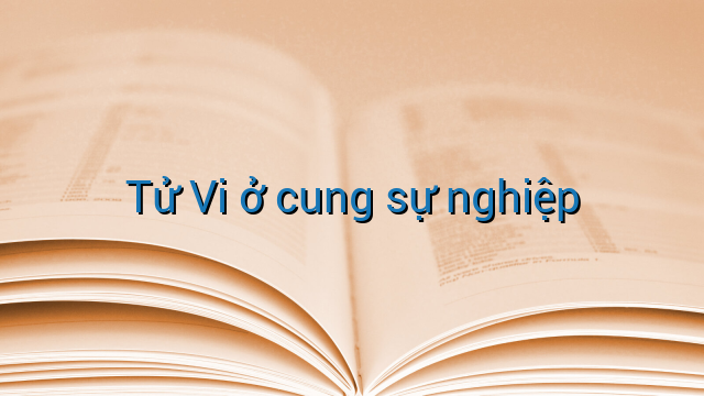 Tử Vi ở cung sự nghiệp