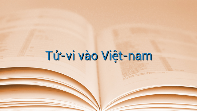 Tử-vi vào Việt-nam