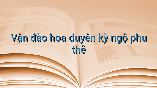 Vận đào hoa duyên kỳ ngộ phu thê