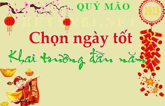Xem ngày đẹp khai xuân đầu năm 2023 Quý Mão để mở cửa hàng, công ty...