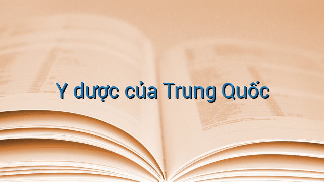 Y dược của Trung Quốc