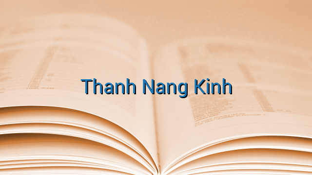 Thanh Nang Kinh